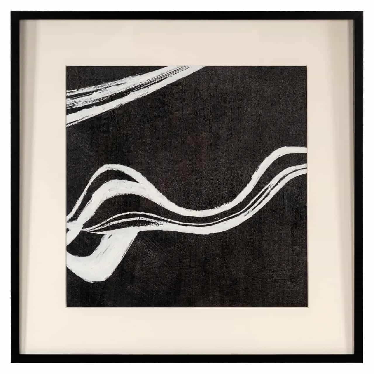 Wandkunst Jozra schwarz/weiß