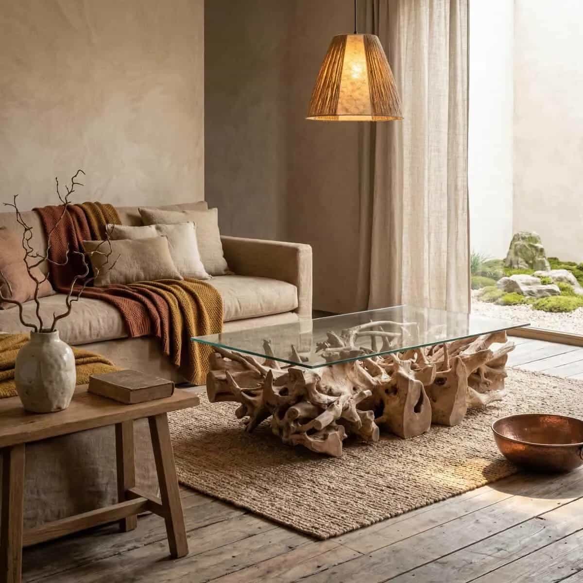 Couchtisch Amazons root teak