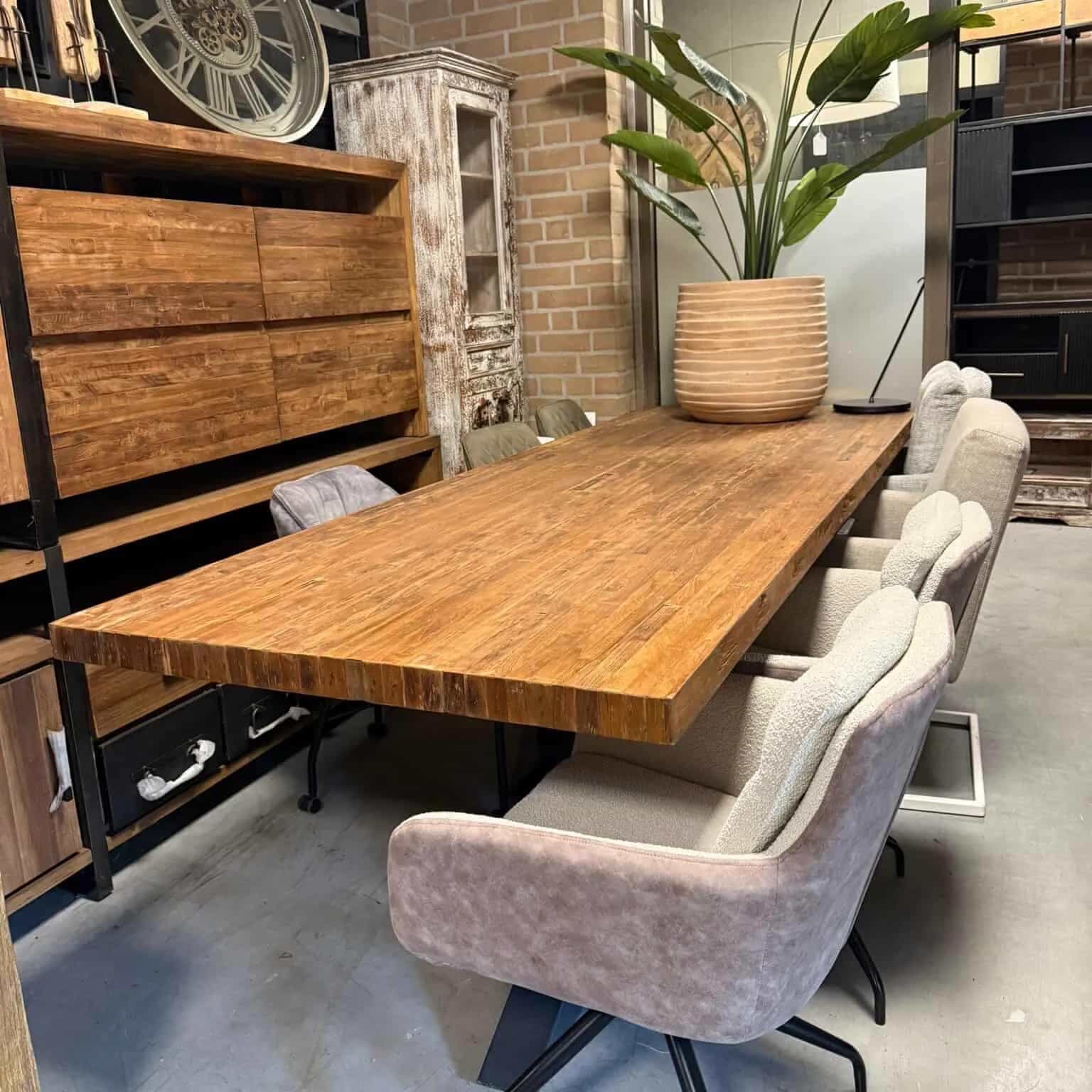 Donny Teak-Esstisch Massiv 280cm
