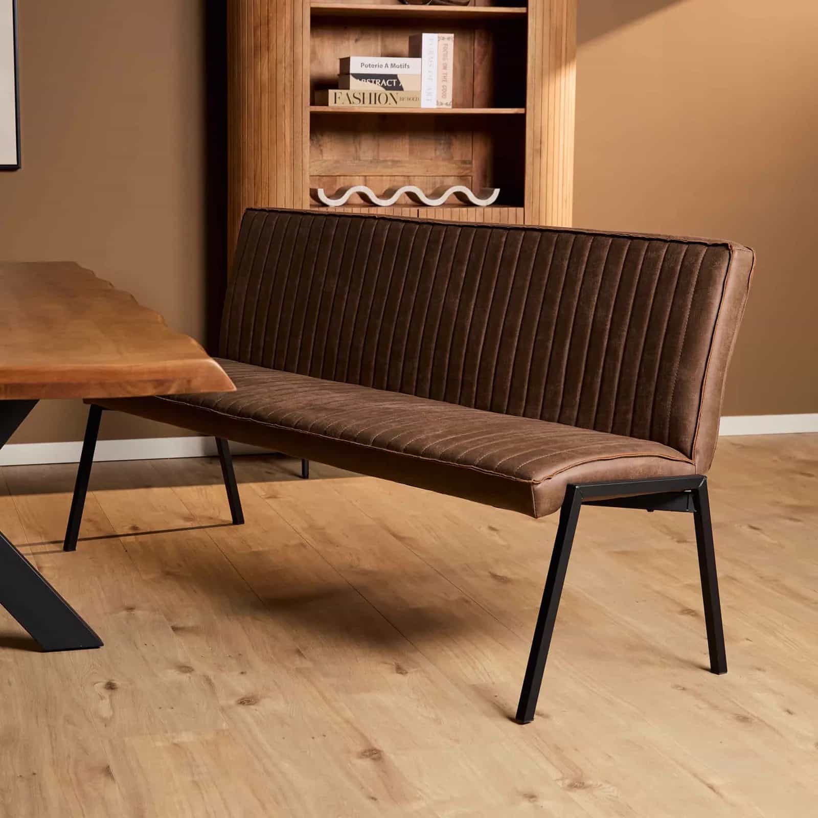 Esszimmerbank Tivoli Bull | 185 cm | Braun