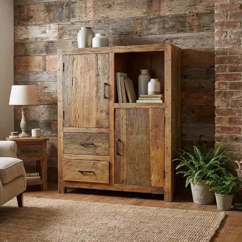 Brent Schrank | 120 cm | Altes Holz