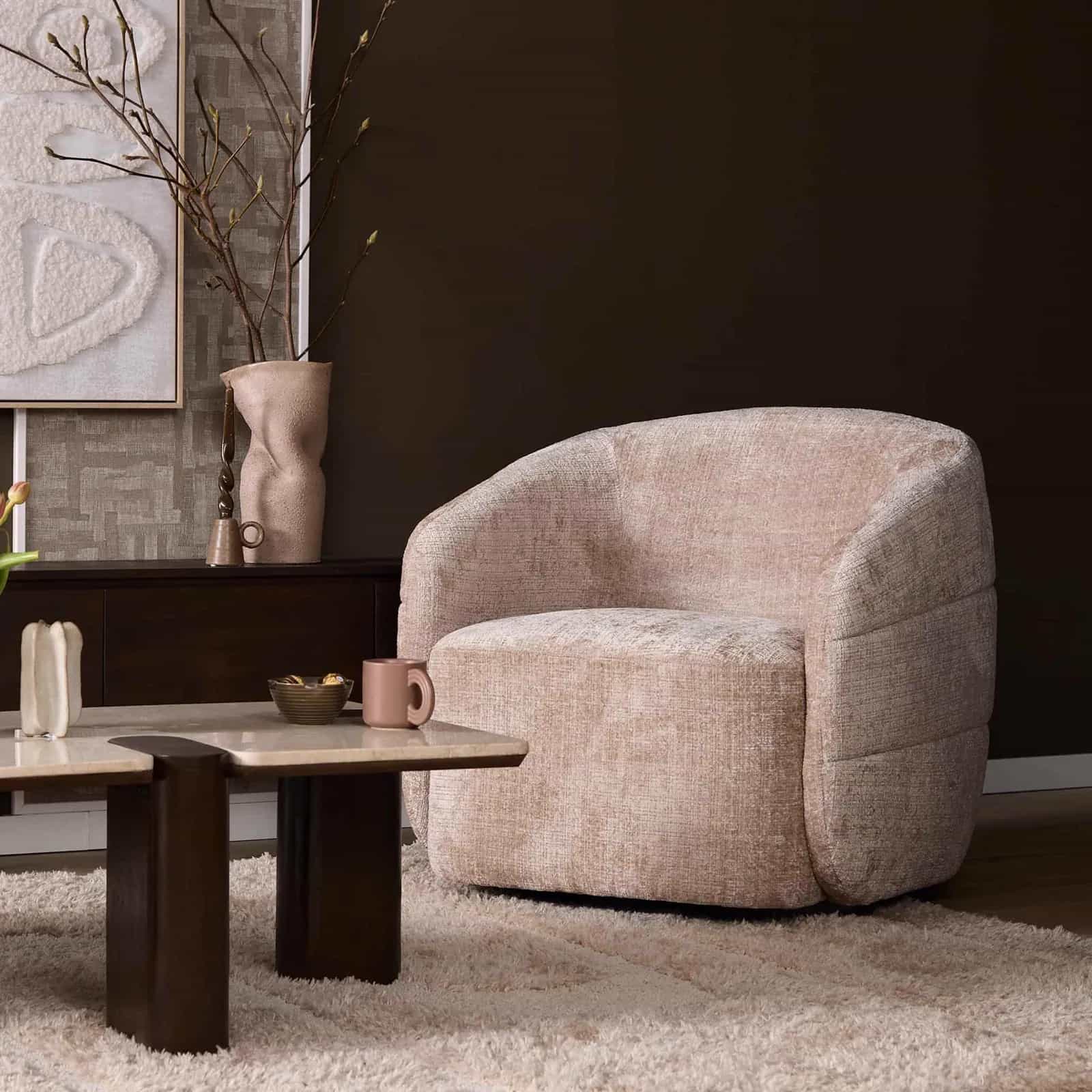 Drehsessel Yara Beige