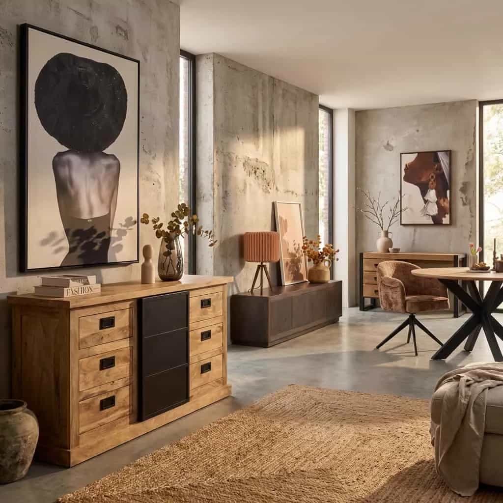 Sideboard Noa Natur Mangoholz 160 cm