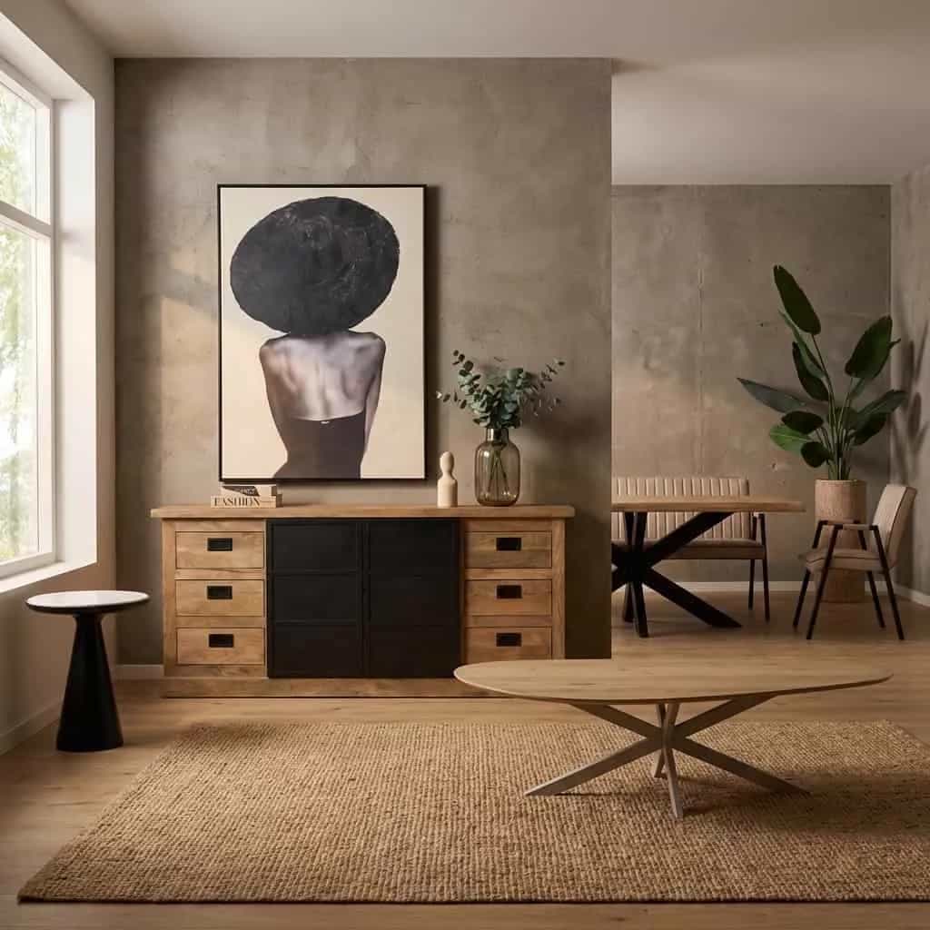 Sideboard Noa Natur-Mangoholz 200 cm
