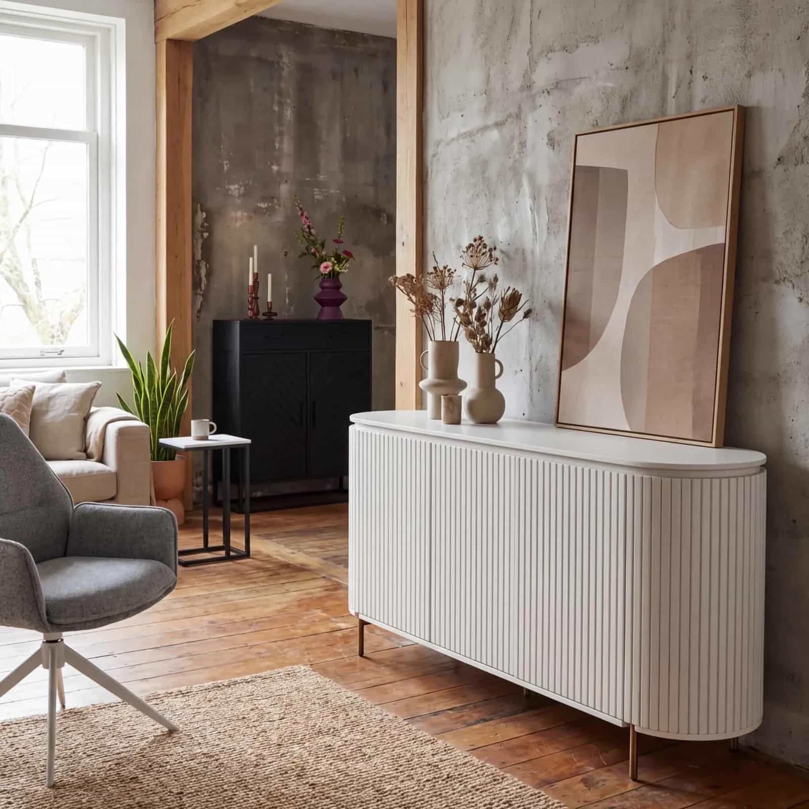 Sideboard Solana Sand, Mangoholz, 165 cm