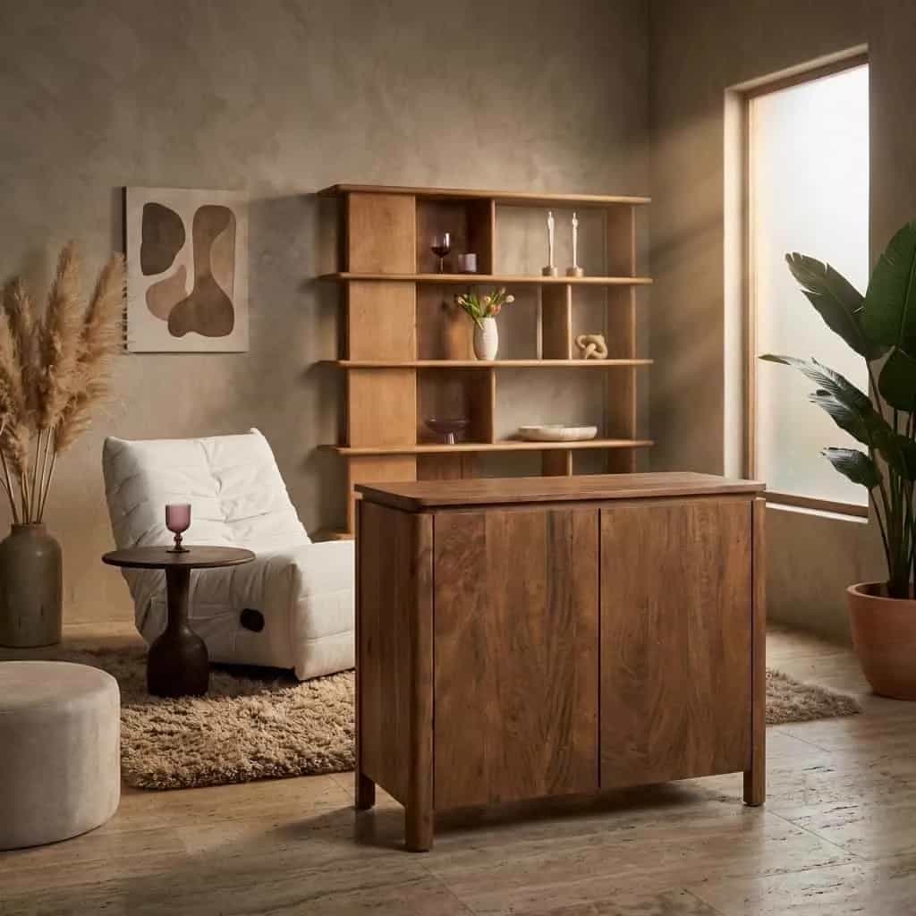Sideboard Dallas Natur-Mangoholz 100 cm
