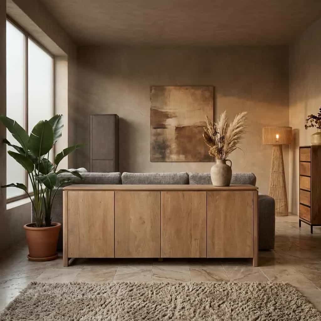 Sideboard Dallas Natur-Mangoholz 210 cm
