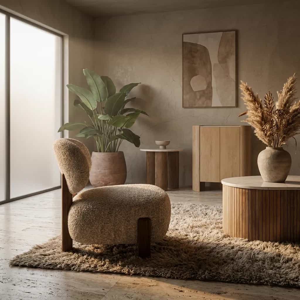 Sessel Reza braun - beige Bay