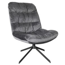 Mokana Furniture Drehstuhl Velvet - Grey