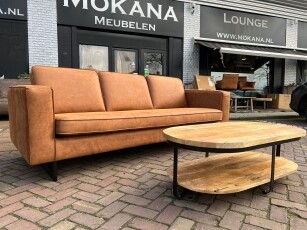 Robustes Sofa Milano von Zitform in cognac leer