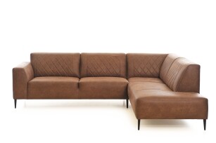 Ecksofa Utah von het Anker in cognac leder