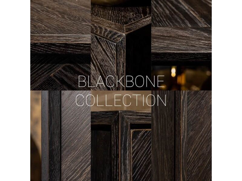 Richmond Interiors Wandschrank Blackbone Silber 2-Türig Hoch 