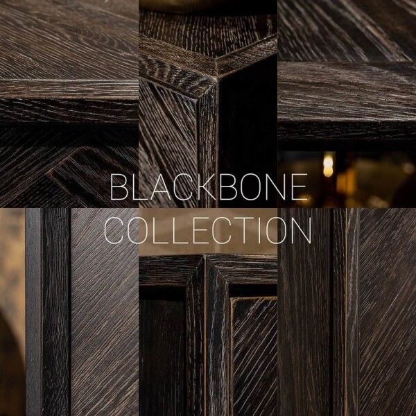 Richmond Interiors Couchtisch Blackbone Gold150x80 