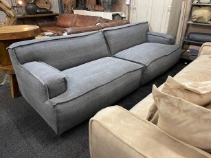 Loungebank Le Noir in stof Kiss Graphite