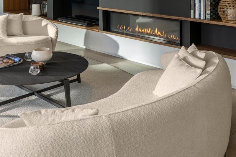 Modernes Sofa Mogador Stoff weiß