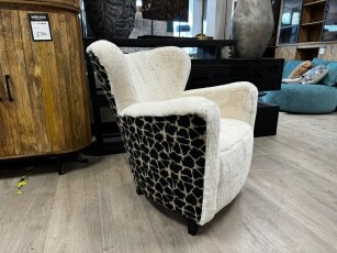 Fauteuil Minou Giraffen print