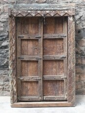  Vintage Tür braun aus Indien