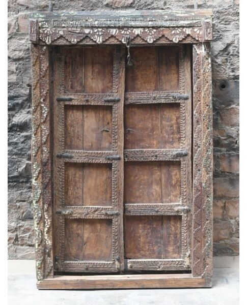  Vintage Tür braun aus Indien 
