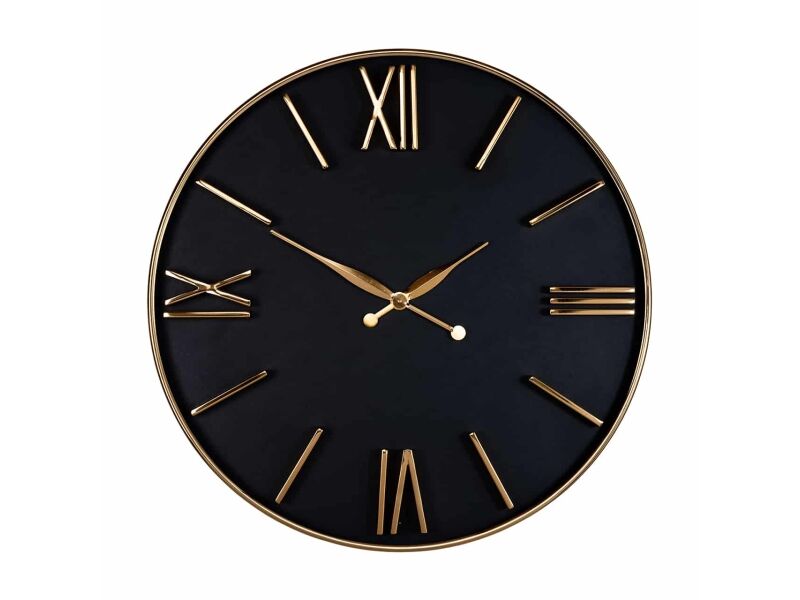 Richmond Interiors Uhr Lyem (Schwarz/Gold) 
