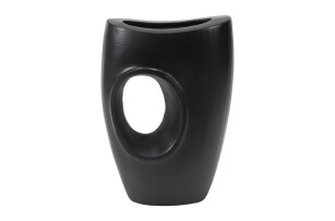 Vase Taper aus Stahl mit Schwarz