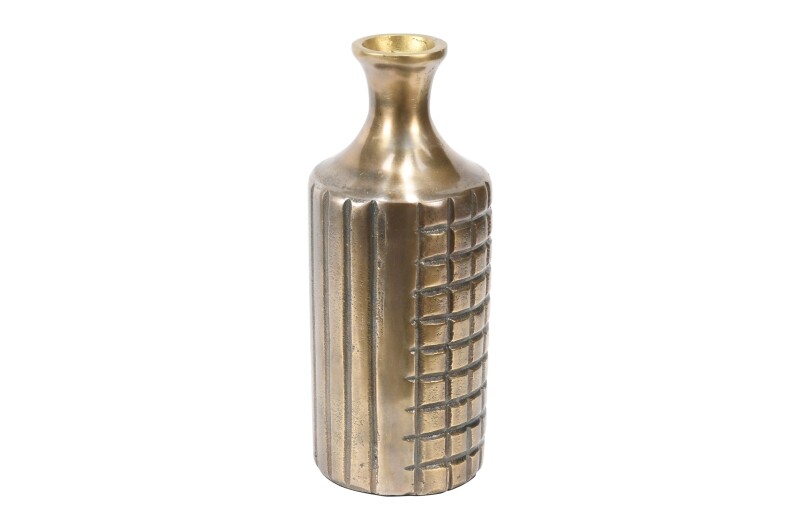 Metall vase Flasche gold