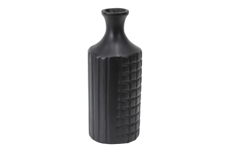 Metall vase Flasche Schwarz