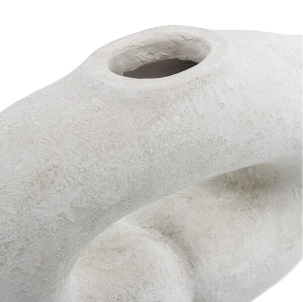 Vase Donut Kreis handgefertigt aus Keramik
