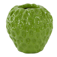 Vase Strawberry Shiny Green Ø25