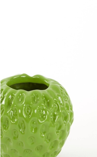 Vase Strawberry Shiny Green Ø14,5