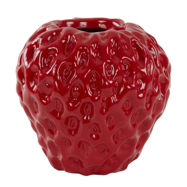Vase Strawberry Shiny Red Ø34