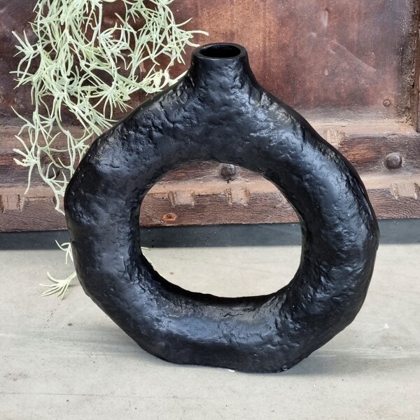 Benoa Vase Donut schwarz  